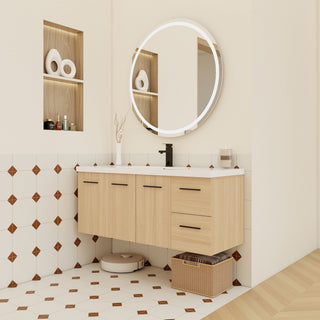 Floating Bathroom Vanity With Sink, Modular Cabinet