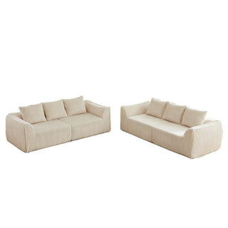Minimalist Set With Curved Lines & Gently Sloped Backrest