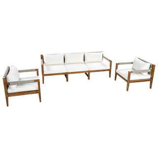 3 Piece Outdoor Sectional Sofa Set