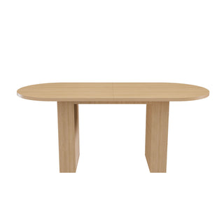 Modern Farmhouse Oval Dining Table With Slim Base