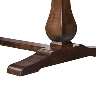 Whitmore - Trestle Dining Table - Dark Brown
