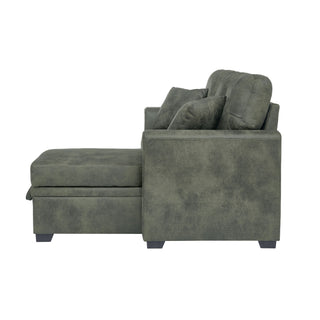 Sectional Sofa With Pull Out Bed, Reversible Chaise