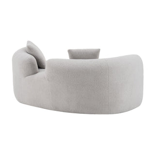 Modern Curved Loveseat