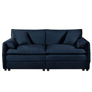 Modern Upholstered Loveseat And Armchair Set With Pillows