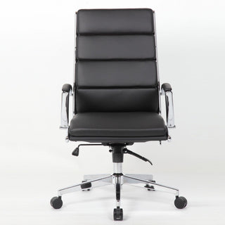 Breathable Mid Back Swivel Computer Chair With Foldable Armrest - Black