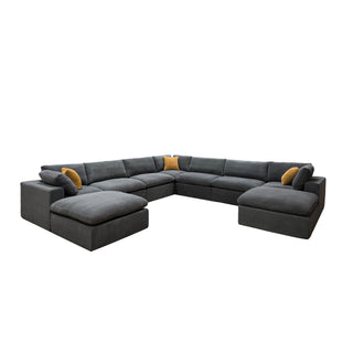 Custom Configuration Modular Sectional & Toss Pillows