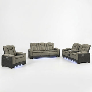 Bruno - Power Reclining Living Room Set With LED Lighting