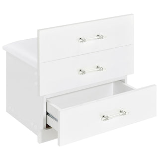 Ayuba - 3 Drawer Makeup Vanity Table With Mirror And Stool