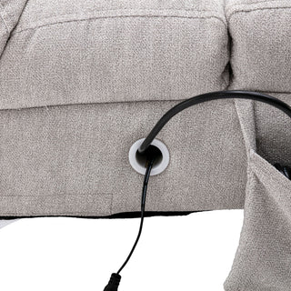 Massage Chaise Lounge Indoor With Remote Control, Ergonomic Electric Massage Lounger
