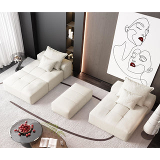 Modern Oversized Diy Combination Modular Sectional Sofa With Pillows