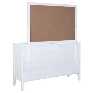 Talia - 10 Drawer Dresser And Mirror Set - White