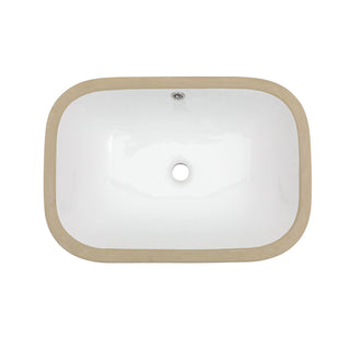 Modern Ceramic Undermount Bathroom Sink With Overflow, High Quality