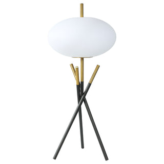 Clarendon - Orb Shade Tripod Table Lamp Desk & Bedside Lamp - Black