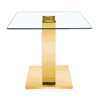 Dining Table For Living Spaces - Gold / Transparent