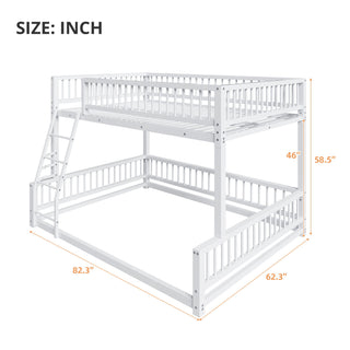 Bunk Bed With Ladder And Safety Guardrails