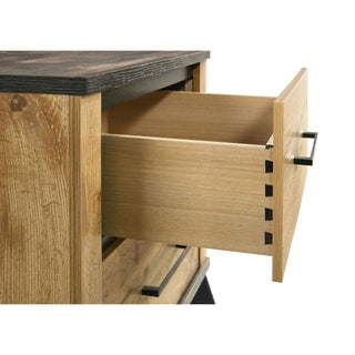 Georgina - 2 Drawer Nightstand - Natural Wood