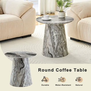 Circular Coffee Table With Adjustable Feet