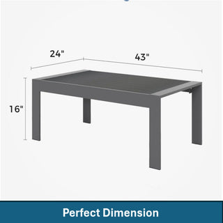 Outdoor Patio Set All-Weather With Thick Cushions