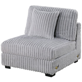 Armless Chair With Pillow, Living Room Furniture