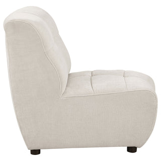Oliver - 5 Piece Upholstered Sectional Sofa With Curved Silhouette - Ivory
