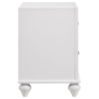 Barzini - 2 Drawer Nightstand Storage - White