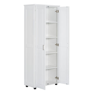 Storage Cabinet With Adjustable Shelves, 2 Doors, Rectangle Design For Bathroom