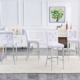 Bar Chairs & Crystal Clasp Design (Set of 2)