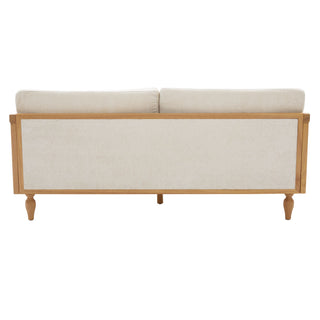 Loveseat Sofa With Armrests - Black