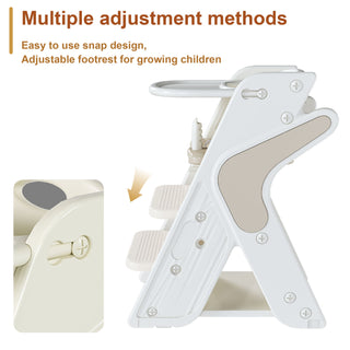 Multifunctional Growing Up Dining Chair With Adjustable Height And 5 Point Seat Belts