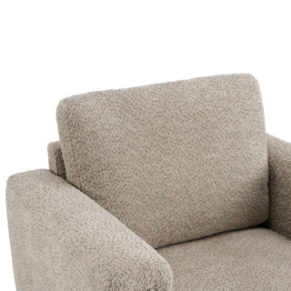 Upholstered Accent Armchair With Square Arm