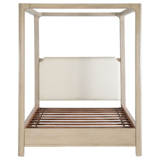 Flores - Eastern King Canopy Bed - Mango Color