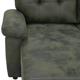 Convertible Sectional Sofa Bed With Pull Out Sleeper And Storage