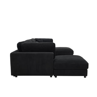 Upholstered Modular Sectional & Custom Configuration And Toss Pillows