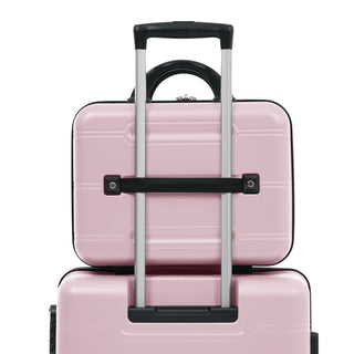 6 Piece Lightweight Hardshell Luggage Set With Double Spinner Wheels, Password Lock
