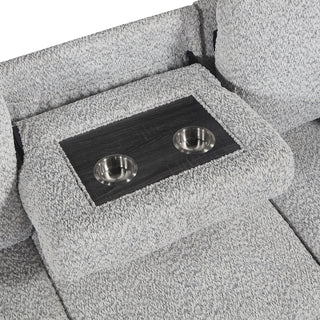 Giza - Modular Sectional Sofa With Sleeper, Storage, USB Charging - Gray