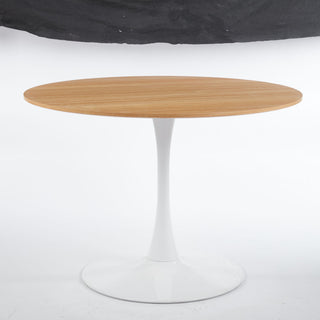 Mid-Century Tulip Dining Table With Round Top