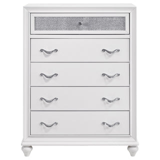 Randall - 5 Drawer Chest - White