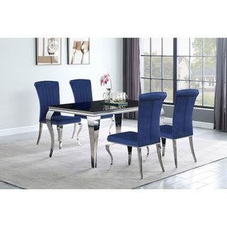 Dining Table - Black / Silver