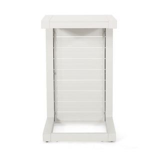 Aluminum Outdoor C - Shaped Side Table For Patio