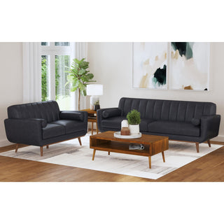 Horizon - Sofa With Wood Front And 2 Pillows