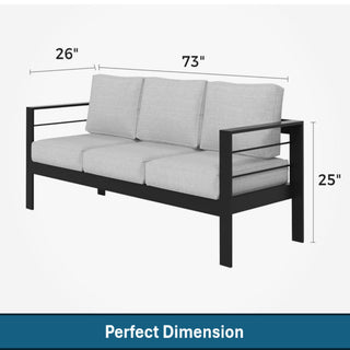 Outdoor Patio Set With All-Weather Thick Cushions