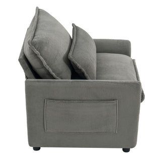 Modern Single Seat Accent Chair With Side Storage Pockets