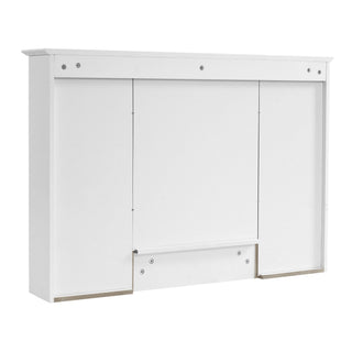 3 In 1 Modern Bathroom Mirror Cabinet With Adjustable Shelf, Soft Close Door, High Definition Mirror & Towel Bar