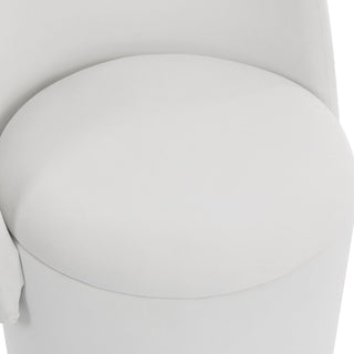 Barrel Chair With Built In Storage, 360° Swivel - Beige