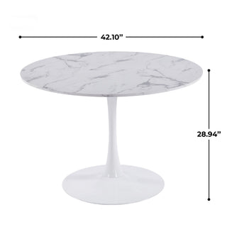Round Tulip Table, Pedestal Design