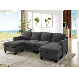 Modular Sectional With 2 Ottomans