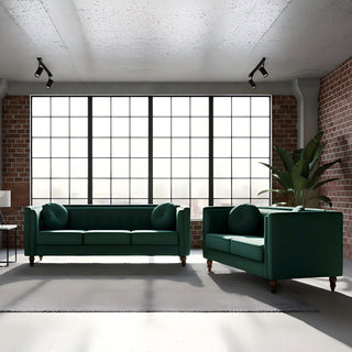Chesterfield Loveseat 2 Seater Couch For Living Room