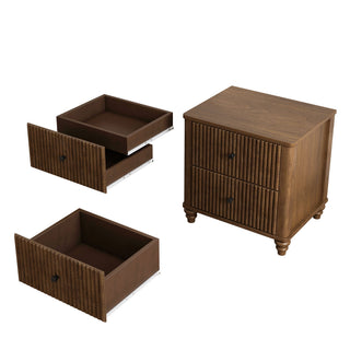 3 Piece Bedroom Set With Bed And 2 Nightstands