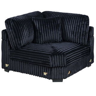 Contemporary Style Modular Sectional Sofa Set With USB, Cup Holder