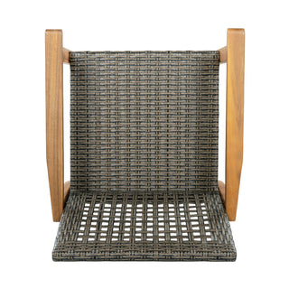 Outdoor Dining Chairs (Set of 2) - Mocha / Teak